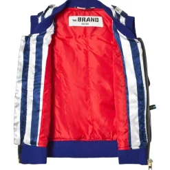 B Vest Blue/White Stripe>The BRAND