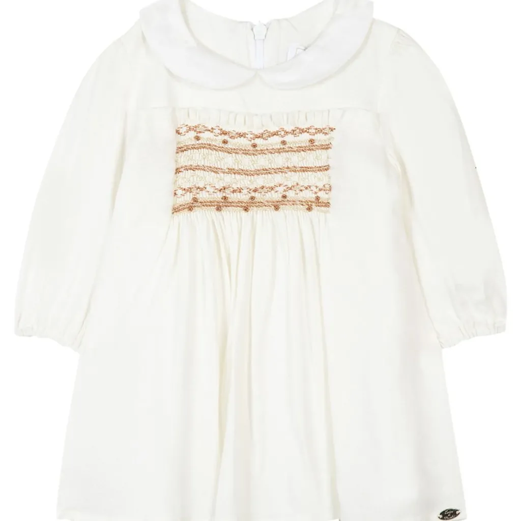 Baby Ceremonie Klänning Gräddvit>Tartine et Chocolat Online