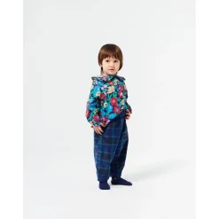 Baby Flowers Vävd Blus Midnight Blue><noscript><img width=