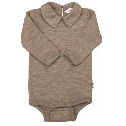 Baby I Ull Body Med Krage Beige Melange>Joha Online