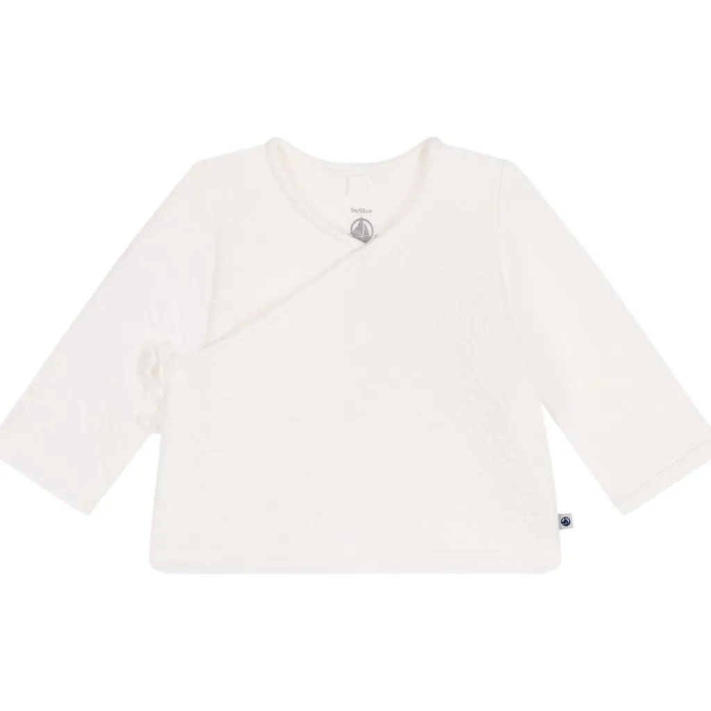 Baby Omlottkofta I Bomull Marshmallow>Petit Bateau Clearance