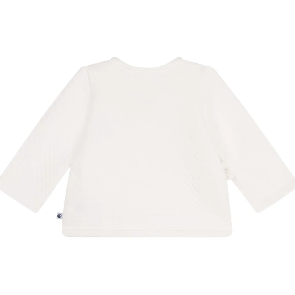 Baby Omlottkofta I Bomull Marshmallow>Petit Bateau Clearance