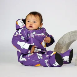 Babyoverall Polar Bears Purple Heart><noscript><img width=