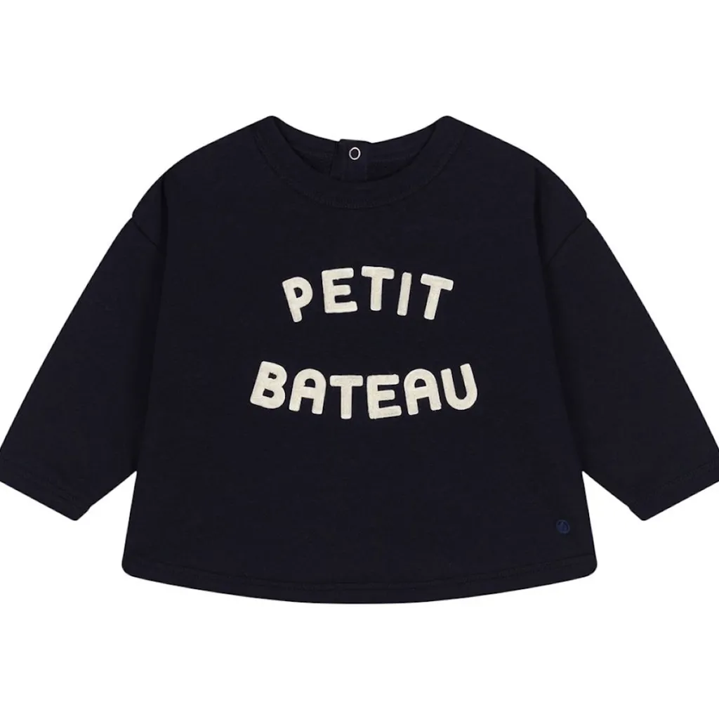 Babytröja Marinblå>Petit Bateau Outlet