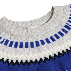 Baes Wool Stickad Tröja Nordic Blues><noscript><img width=