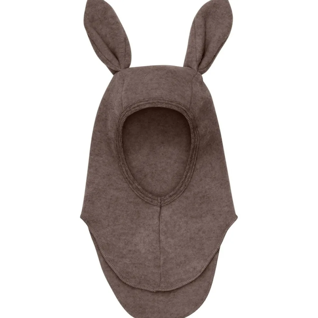 Balaclava Öron Ull Fleece Brown Melange>Huttelihut New