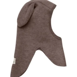Balaclava Öron Ull Fleece Brown Melange>Huttelihut New