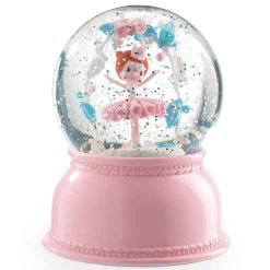 Ballerina Snöglob Med Nattlampa Pink>Djeco Sale
