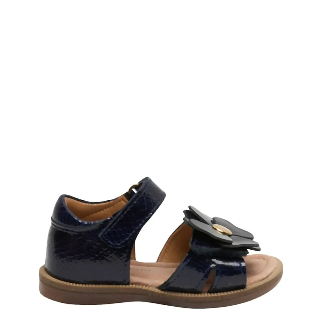 Barbara C Sandaler Blue Croco>Bisgaard