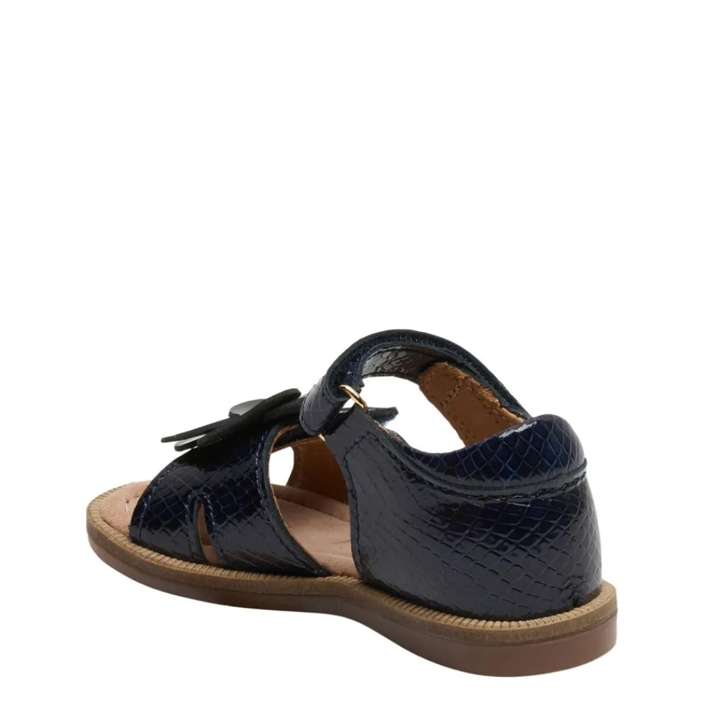 Barbara C Sandaler Blue Croco>Bisgaard