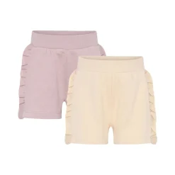 Basic 2-pack Sweatshorts Violet Ice>Minymo Hot