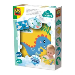 Bath Time Färgläggning Med Vatten Dino Badbok>SES Creative Sale
