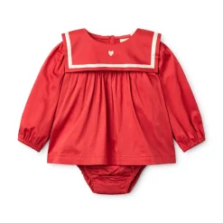 Bay Romper Poppy Red>Flöss Outlet