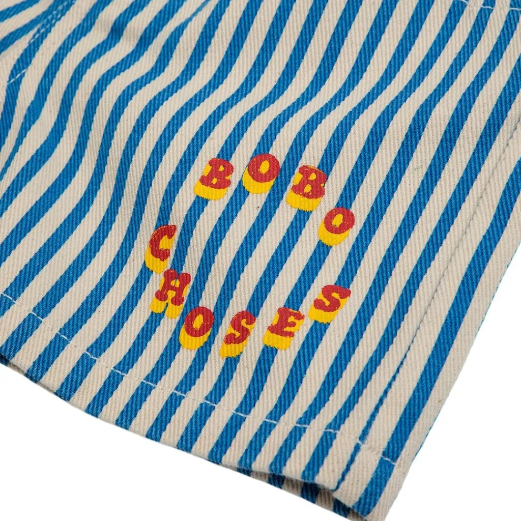 B.C Circle Randiga Shorts Blå>Bobo Choses Outlet