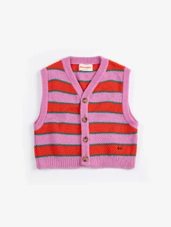 BC Stickad Väst Purple>Bobo Choses Discount