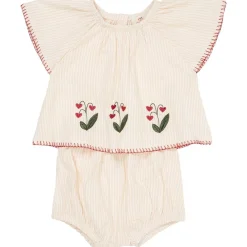 Bäckebölja Klädset Baby Dusty Rose Cream Berry Stripe>Copenhagen Colors