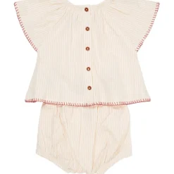 Bäckebölja Klädset Baby Dusty Rose Cream Berry Stripe>Copenhagen Colors