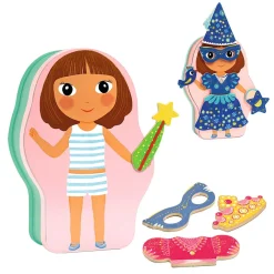 Belissimo Magnetiskt Utklädningsset - Fe & Prinsessa Multi>Djeco Clearance