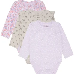 Bella 3-pack Baby Body Wheat Melange>Hust&Claire New