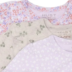 Bella 3-pack Baby Body Wheat Melange>Hust&Claire New
