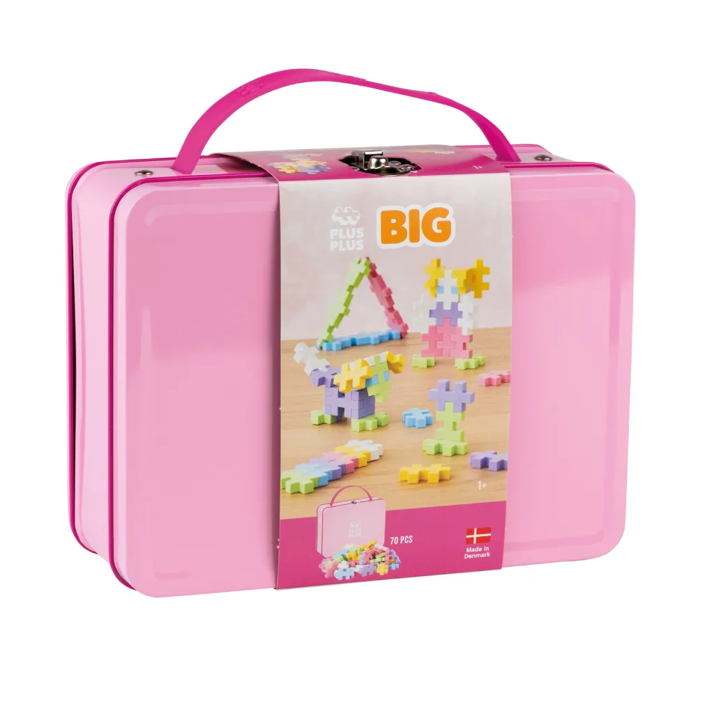 BIG Resväska I Metall Pink>Plus-Plus New