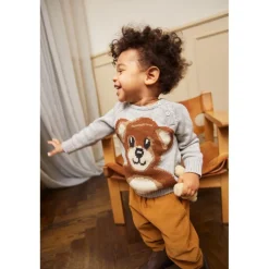 Bless Stickad tröja Teddy Bear>Molo Hot