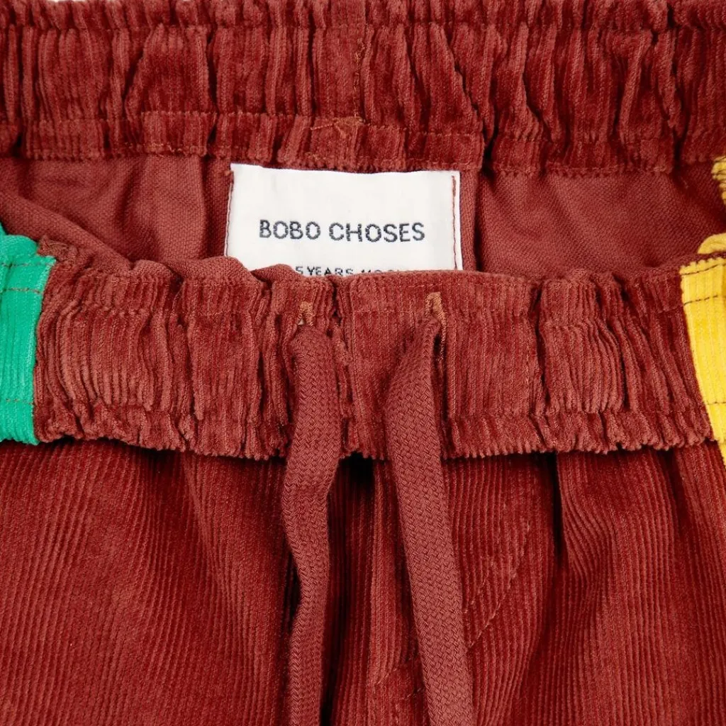 Blockfärgade Manchesterbyxor Brun>Bobo Choses New