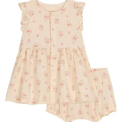 Blommig Baby-klänning Gräddvit>Petit Bateau Best