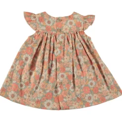 Blommig Baby-klänning Rosa>Tocoto Vintage Online