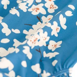 Blommig Baddräkt Blå>Petit Bateau Best