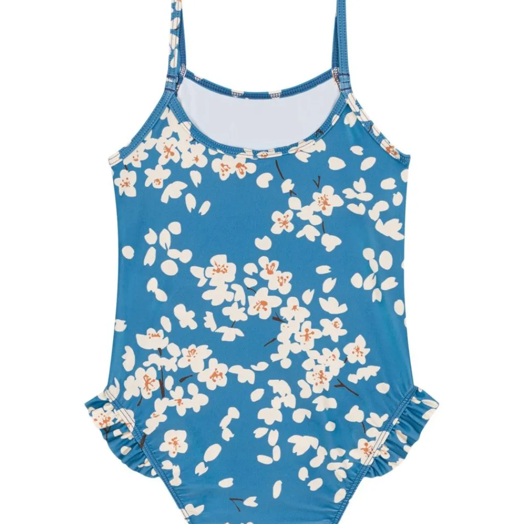 Blommig Baddräkt Blå>Petit Bateau Best