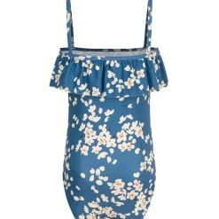 Blommig Baddräkt Blå><noscript><img width=