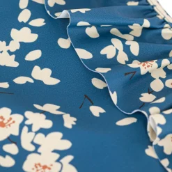 Blommig Baddräkt Blå><noscript><img width=