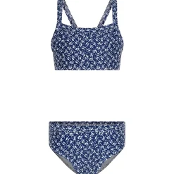 Blommig Bikini Marinblå>Petit Bateau Sale
