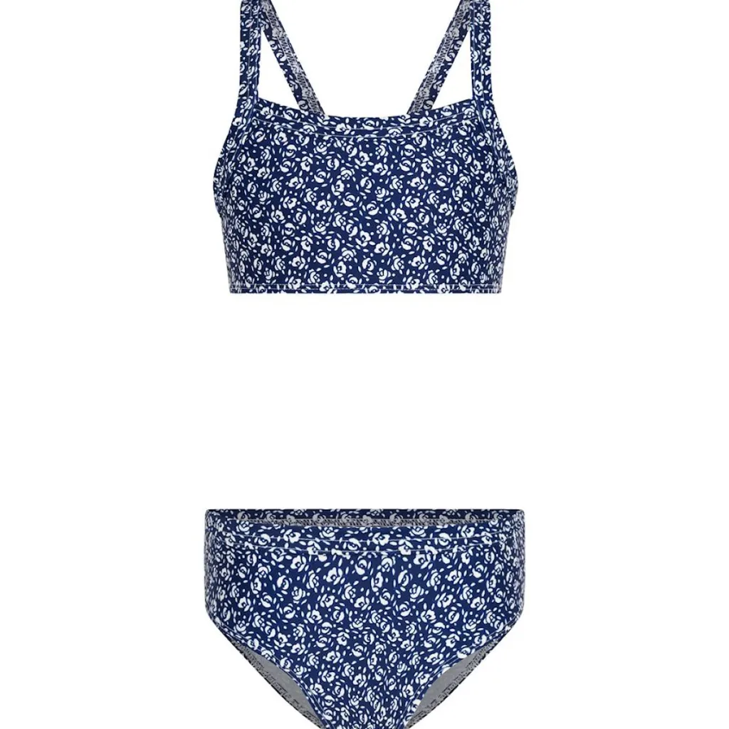 Blommig Bikini Marinblå>Petit Bateau Sale
