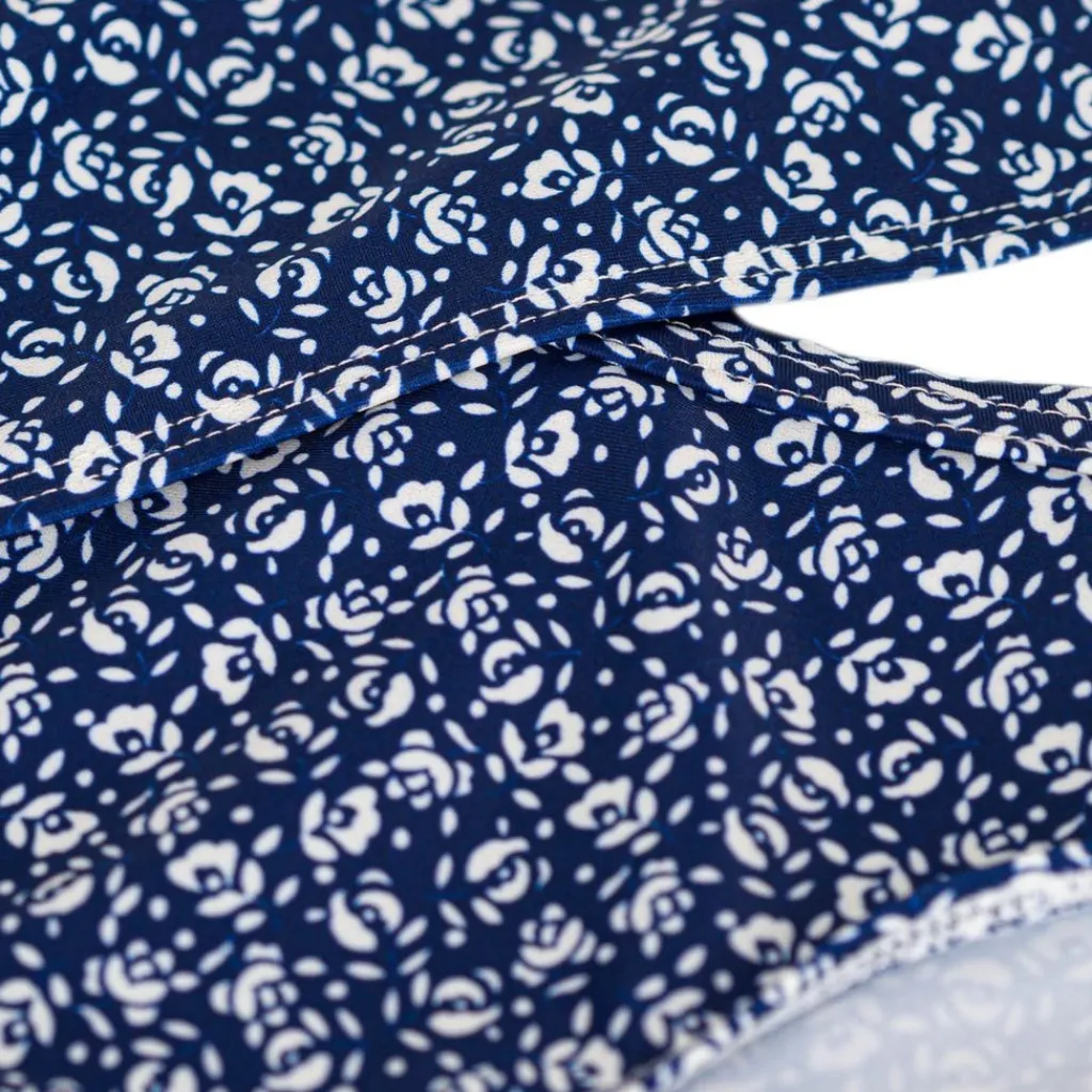 Blommig Bikini Marinblå>Petit Bateau Sale