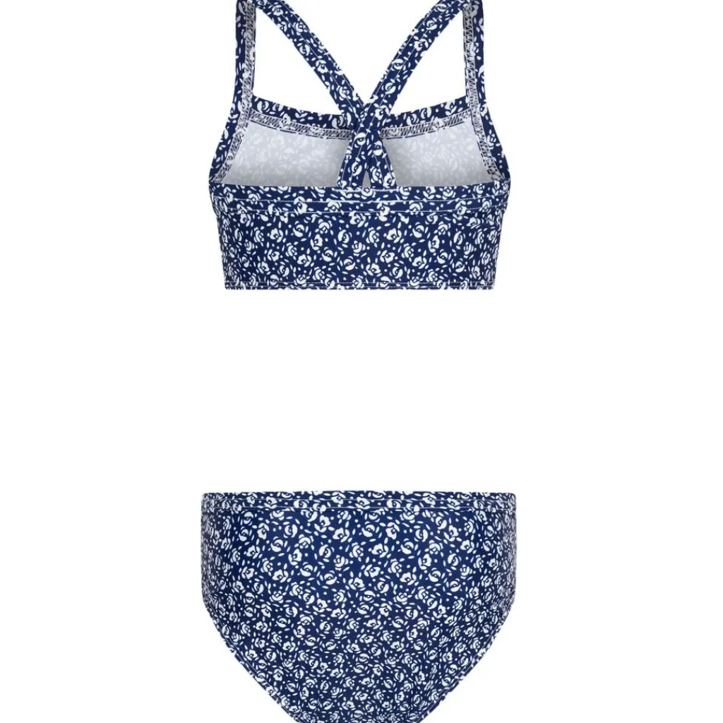 Blommig Bikini Marinblå>Petit Bateau Sale