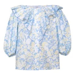 Blommig Blus Anemone Blue>Paade Mode Sale