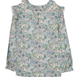 Blommig blus Celadon>Tartine et Chocolat Discount