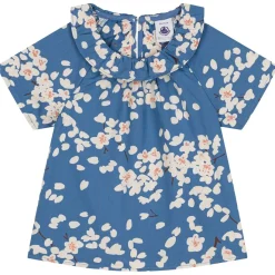 Blommig Blus För Baby Blå>Petit Bateau Best