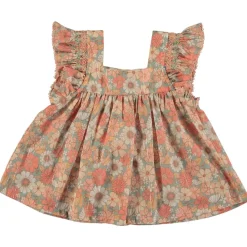 Blommig Blus För Baby Rosa>Tocoto Vintage Hot