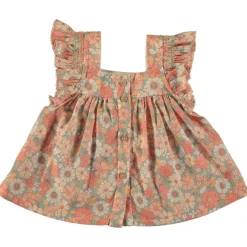 Blommig Blus För Baby Rosa>Tocoto Vintage Hot
