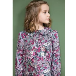 Blommig Blus Grå>Tartine et Chocolat New
