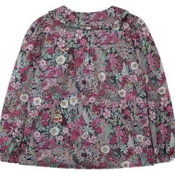 Blommig Blus Grå><noscript><img width=
