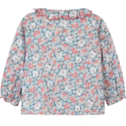 Blommig Blus Korallröd><noscript><img width=