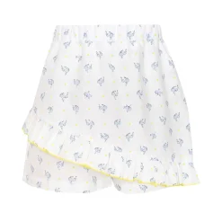 Blommig Byxkjol Pearl White>Paade Mode Outlet