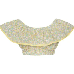 Blommig Crop Top Med Jordgubbar Gul>Paade Mode Sale