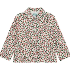 Blommig Jeansjacka Elfenbensvit>Kenzo Discount