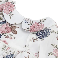 Blommig Klänning Gräddvit><noscript><img width=