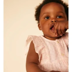 Blommig Klänning Rosa>Petit Bateau Online